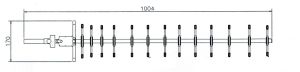 Antena pentru amplificare semnal de telefonie mobila GSM/Cosmote/3G, 21dbi