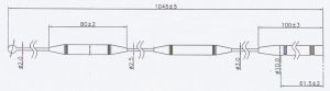 Antena baston pentru amplificare semnal M6 pentru GSM, DCS 1900,  9dbi