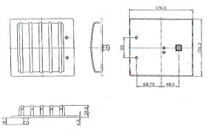 Antena pentru amplificare semnal UMTS/3G, castig 10dBi