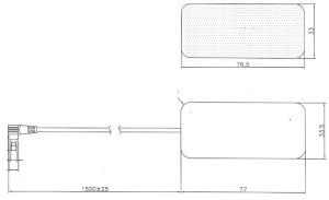 Antena pentru amplificare a semnalului pentru 800 MHz -2100 MHz, cistig: 1.8 dBi