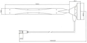 Antena magnetica, 900MHz/1,8GHz/2100MHz, castig 0-4dBi