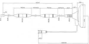 Antena magnetica, pentru amplificarea semnalului GSM, DCS, UMTS, cistig 5 dBi