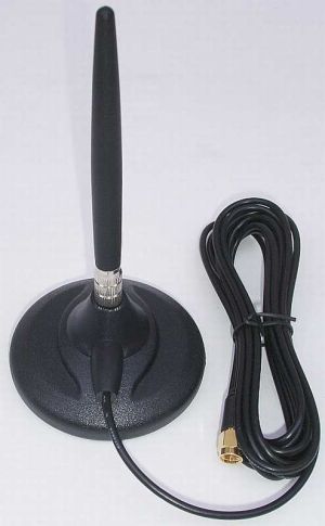 Antena auto magnetica, pentru amplificarea semnalului GSM,DCS,UMTS(3G), 4G, castig 0-2dBi, FME mama