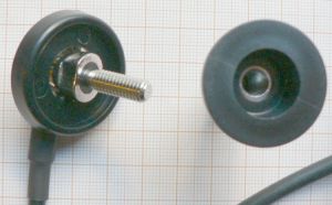 Suport metalic (baza) fixare antene baston M6, cu 3,5m cablu RG58 + FME mama