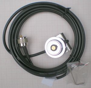 Suport antena pentru capota, mufa NMO tata, cablu 4m cu mufa UHF tata