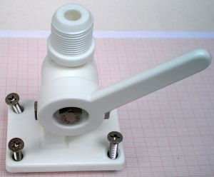 Suport plastic pentru antena, cu 2 grade de libertate, fixare in 4 suruburi