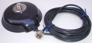 Baza magnetica pentru antene baston CB, cablu RG58, mufa UHF tata