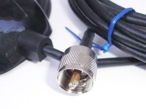 Baza magnetica pentru antene baston CB, cablu RG58, mufa UHF tata