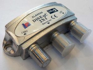 Sumator de semnal TV/SAT, 2 IN - 1 OUT, banda SAT 950-2250 MHz