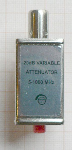 Atenuator reglabil de semnal TV, 1 IN - 1 OUT, banda 0-862 MHz, interior
