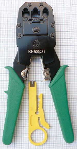 Cleste sertizat metalic, telefonie/UTP, 4p/4c; 4p/6c; 8p8c (1 locas crimpare + scula dezizolat UTP)