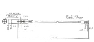 Adaptor de antena, pe cablu, pentru aparatele marca SonyEricsson: K800i