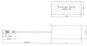 Adaptor de antena, pe cablu, universal GSM/3G