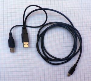 Cablu USB A tata - USB A tata+mini USB tata 5pini