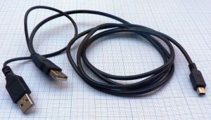 Cablu USB A tata - USB A tata+mini USB tata 5pini