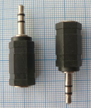 Adaptor/reductie jack 3.5 st tata-jk 2.5 st mama