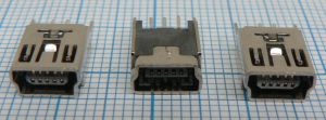 Mufa mini USB mama B, 5 pini,pe placa