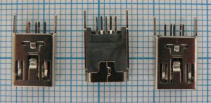 Mufa mini USB mama B, 5 pini,pe placa