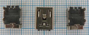 Mufa mini USB mama B, 5 pini,pe placa