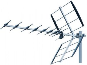 Antena TV de exterior,  DVB-T, canale 21-69, castig 10-14 dbi