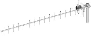 Antena pentru amplificare semnal de telefonie mobila GSM, max 16.5dBi (17 elemente + reflector plasa)