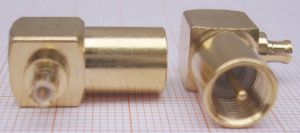 Adaptor/reductie FME tata - MCX tata 90 grade