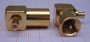 Adaptor/reductie FME tata - MCX tata 90 grade