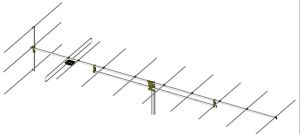Antena profesionala TV, FIF, pentru canalele 11-12, castig 10.5dbi