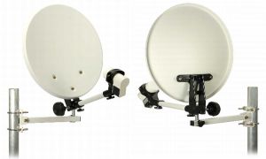 Antena de receptie prin satelit pentru camping, diametru 350mm, fara LNB