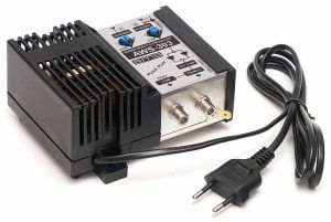 Amplificator de semnal TV CATV SAT 2*IN-2*OUT, in banda FM TV 85-862 ,castig 30-34dB